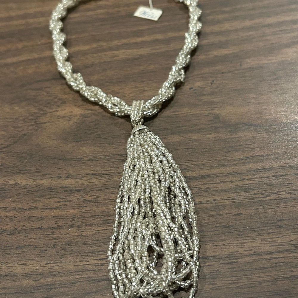 Weiss Vintage Glass Beaded Choker Necklace